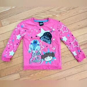 Star Wars Pink Sweatshirt with Iconic Characters